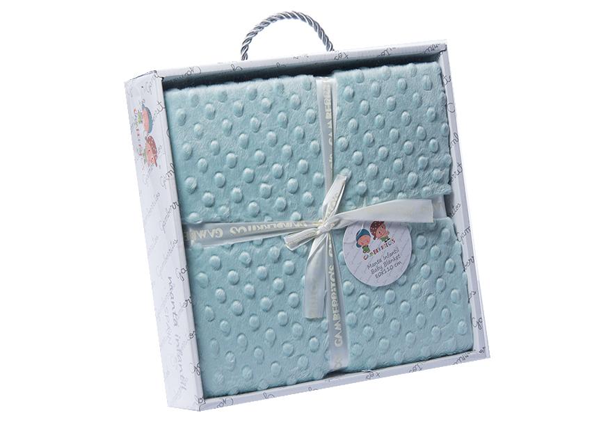 MANTA BEBÉ GAMBERRITOS BORDADA - Imagen 4