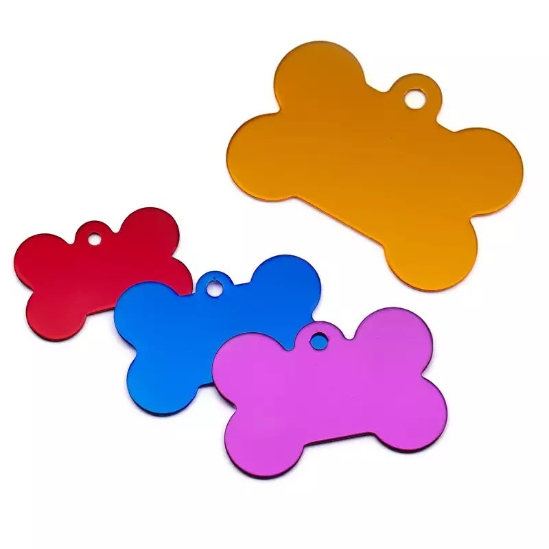 PLACA IDENTIFICACION FORMA DE HUESO